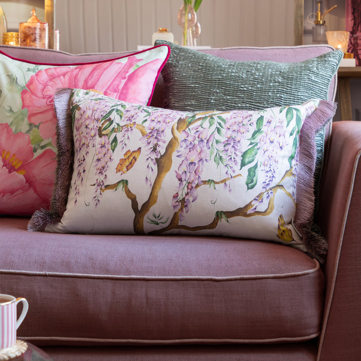 MARIPOSA 40X60 CUSHION CASE CREAM