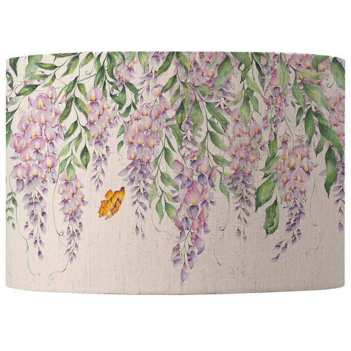 MARIPOSA CREAM EVA 30CM LAMPSHADE PURPLE