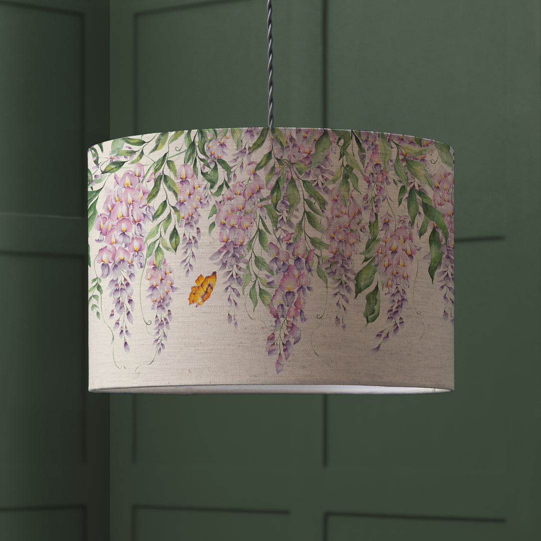 Mariposa Cream EVA 52cm Lampshade Purple