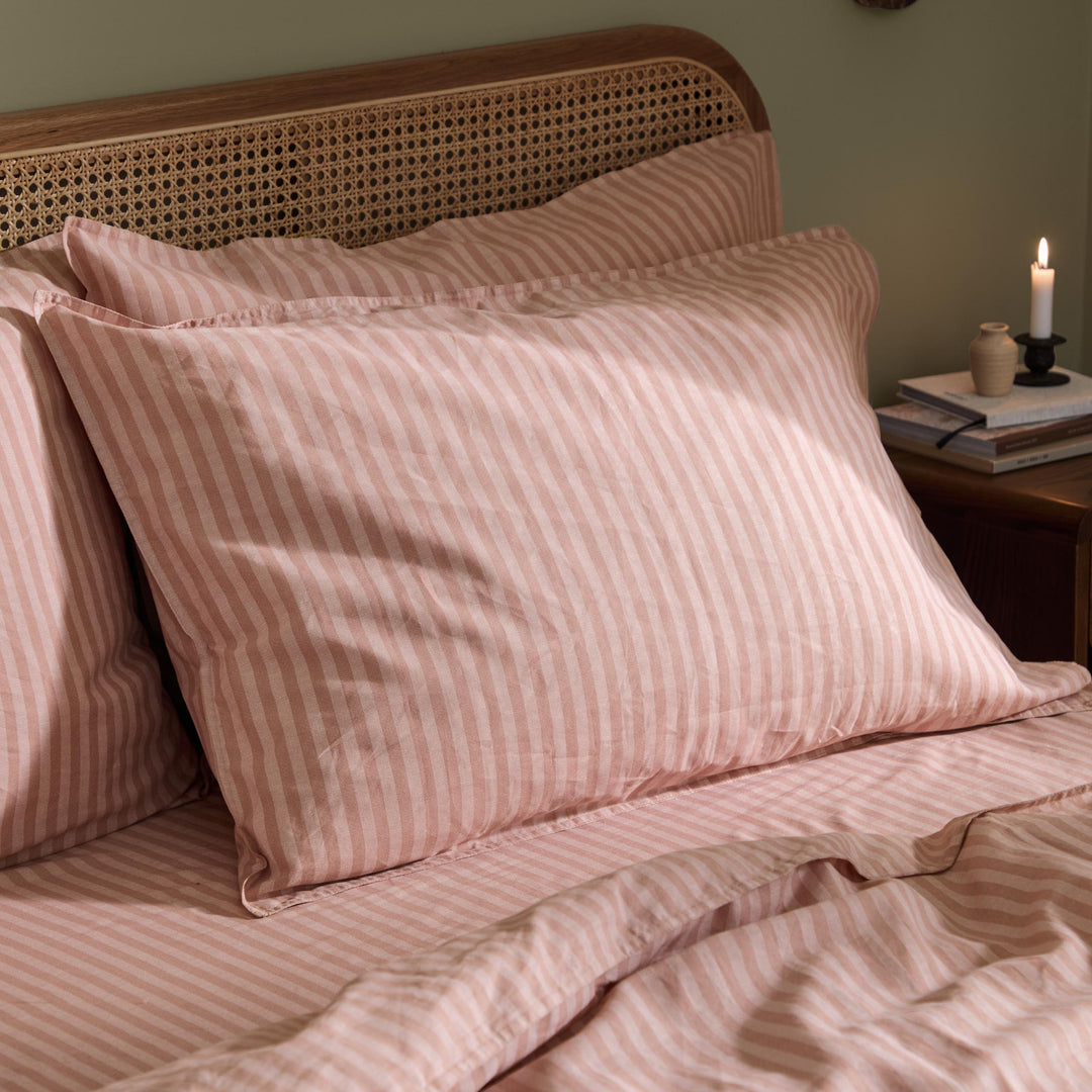 Marlow Stripe Double Duvet Set Maple/Sandalwood - image 4