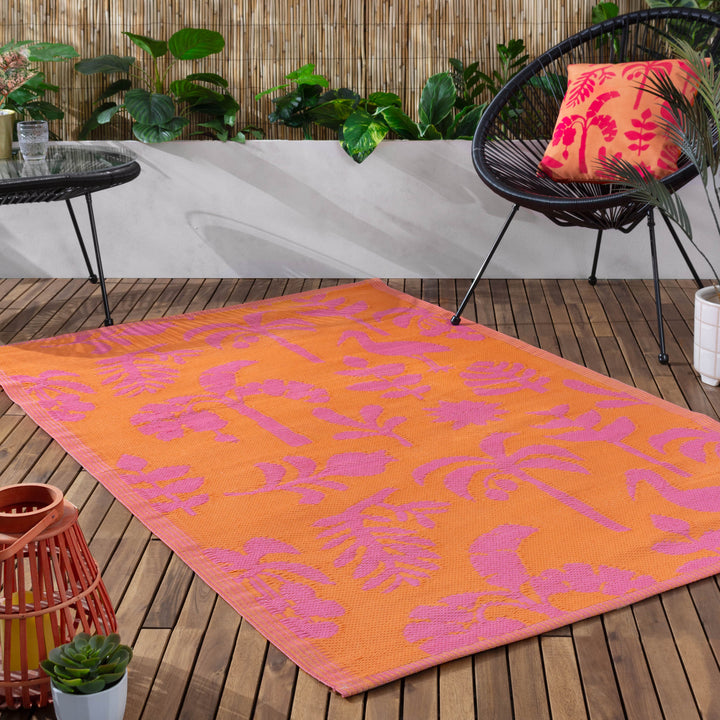 MARULA 120X180 OUTDOOR RUG ORANGE/PINK