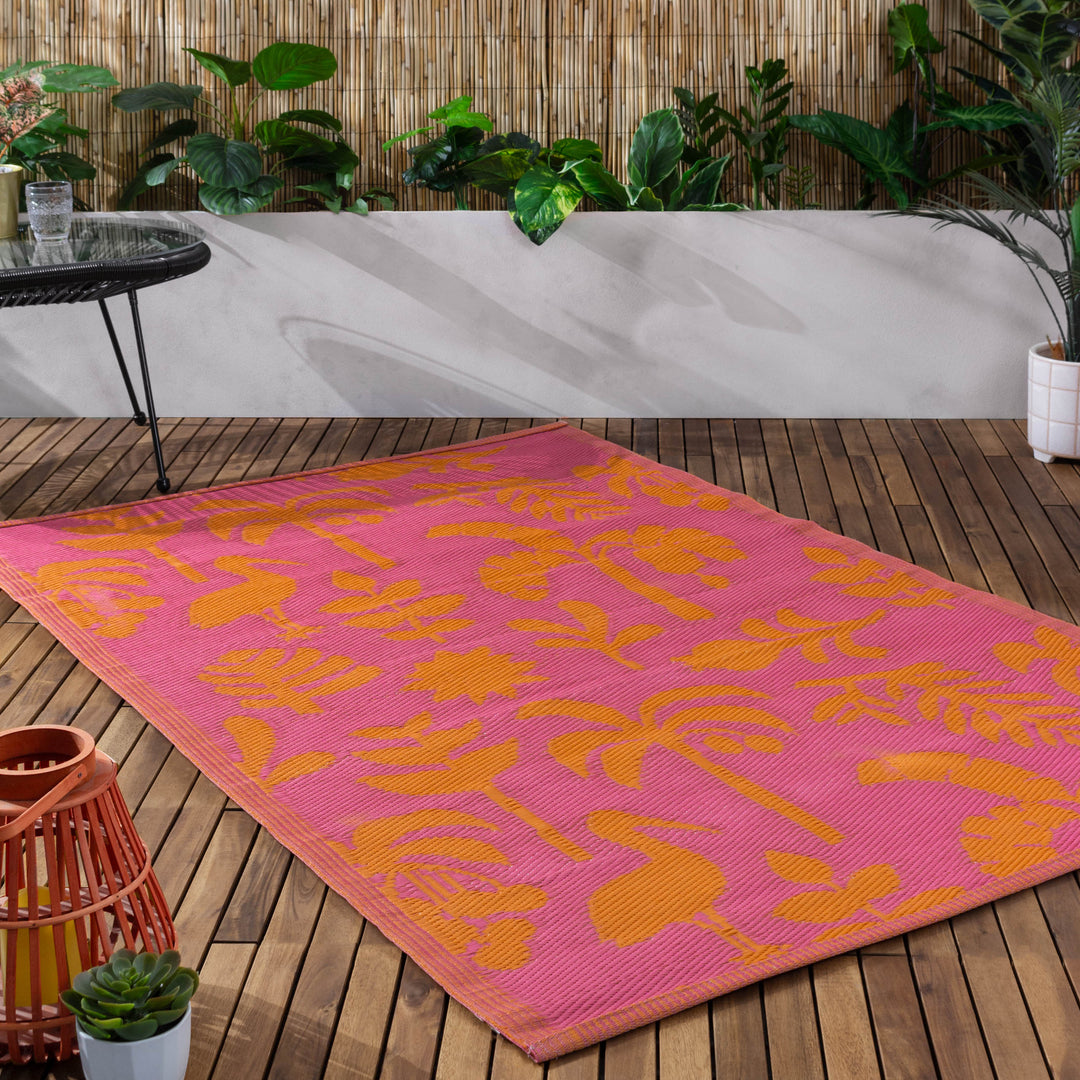 MARULA 120X180 OUTDOOR RUG ORANGE/PINK