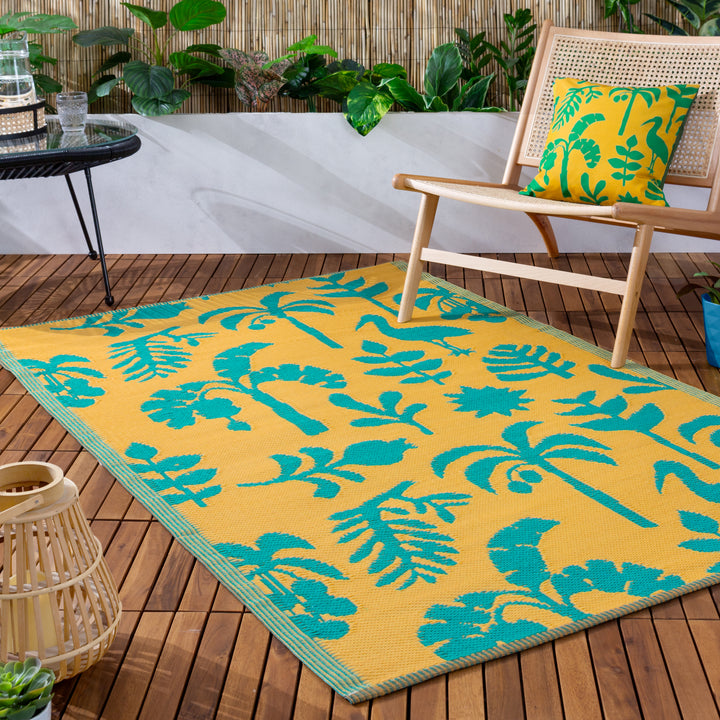 MARULA 120X180 OUTDOOR RUG YELLOW/TEAL