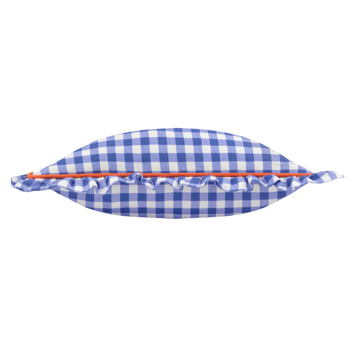 MAUDE GINGHAM 45X45 CUSHION CASE BLUE