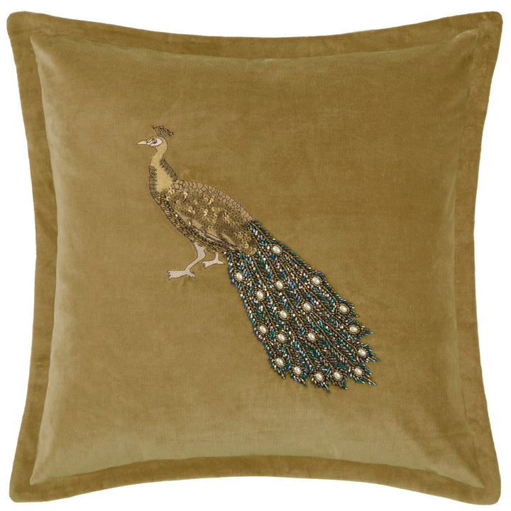 MAYURA 55x55 CUSHION CASE MUSTARD