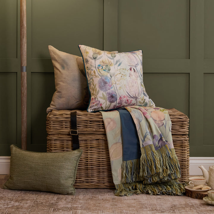 MORNING CHORUS 50X50 CUSHION CASE CREAM