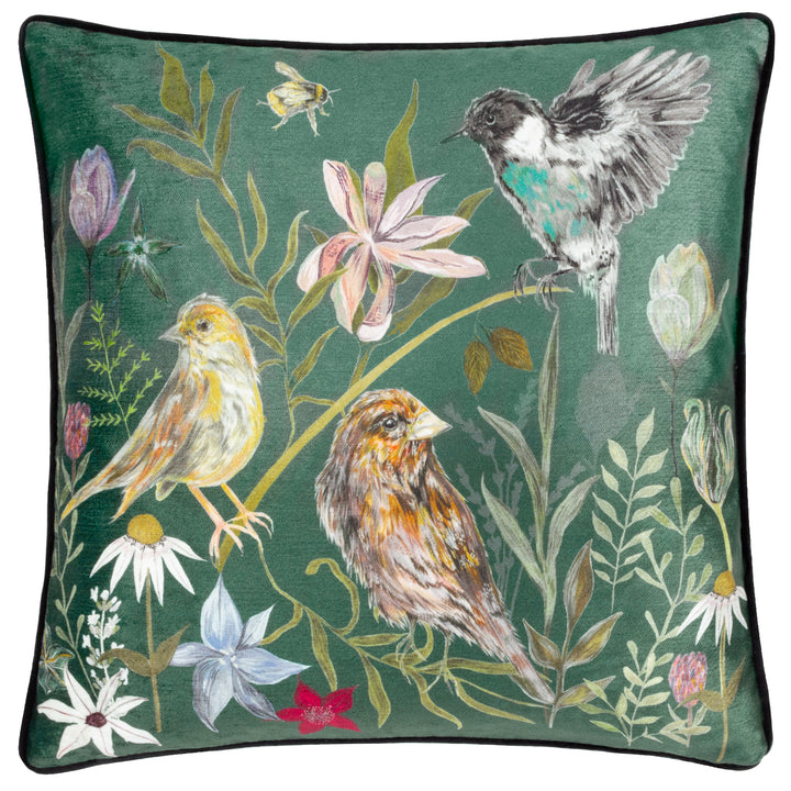 MEADOW BLOOM 43X43 CUSHION CASE BIRDS