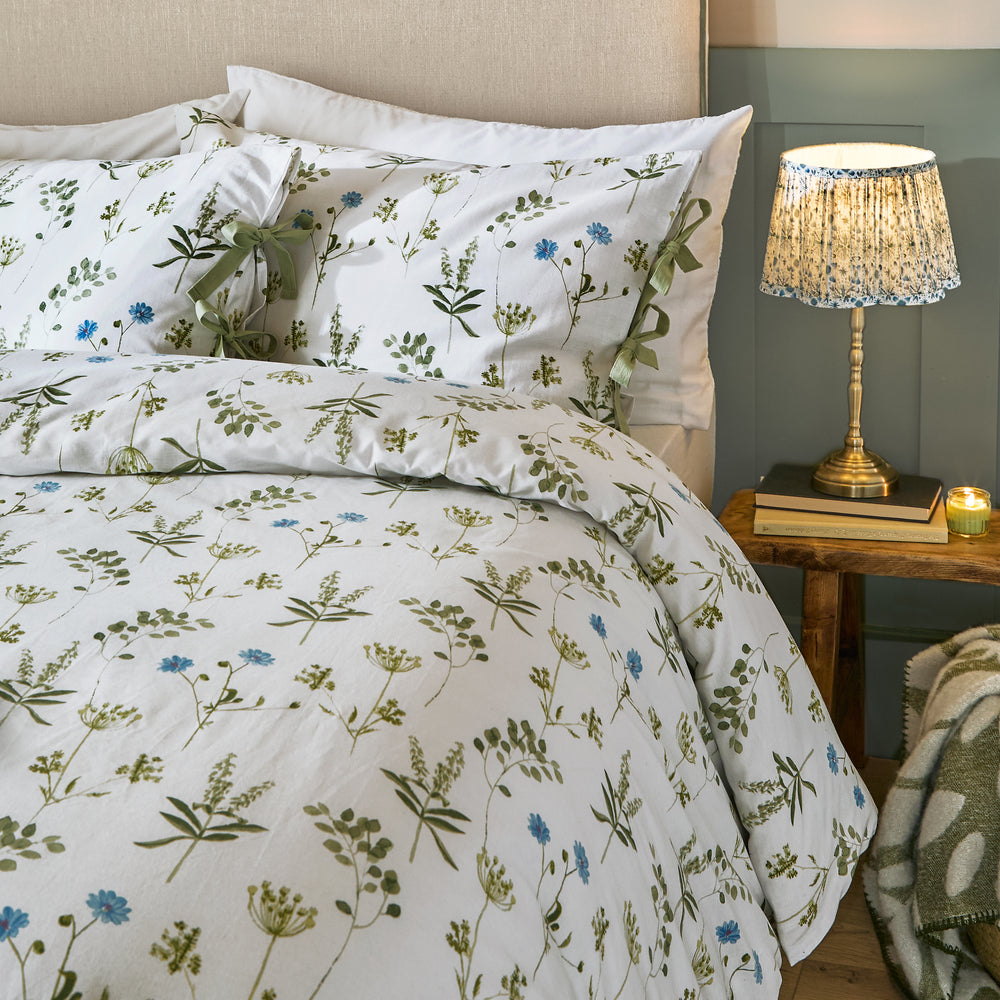 Meadow King Size Duvet Set Soft White/Cornflower - image 2