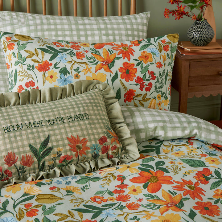 Meadow Haze Single Duvet Set Green - image 2