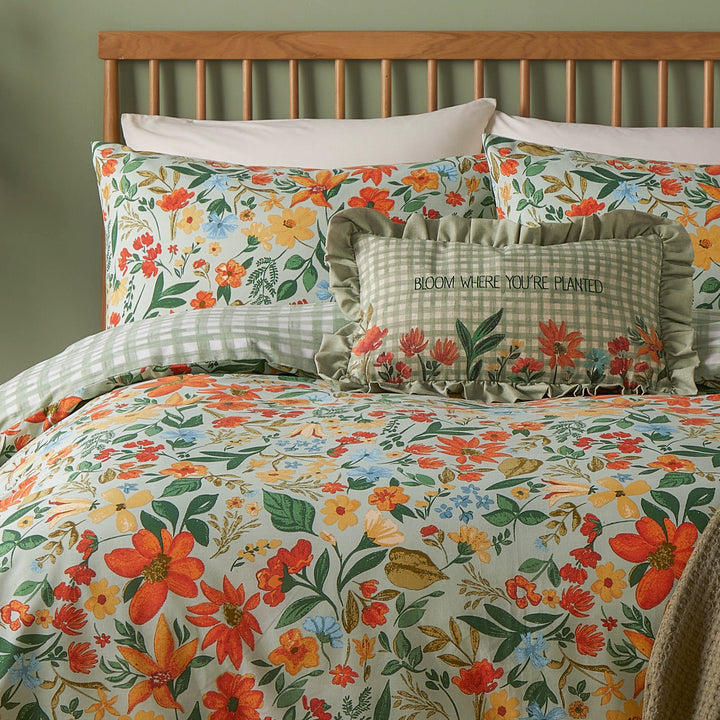 Meadow Haze Super King Duvet Set Green - image 3