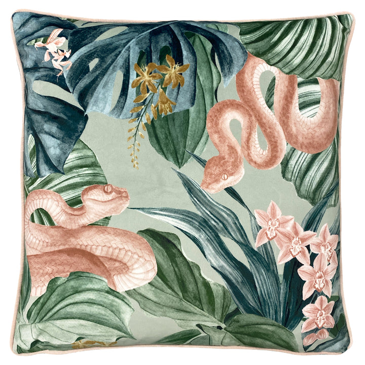 MEDINILLA 43X43 CUSHION CASE SAGE/BLUSH