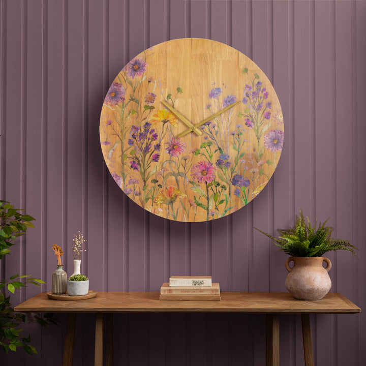 MEDMERRY WOODEN CLOCK HONEY OAK