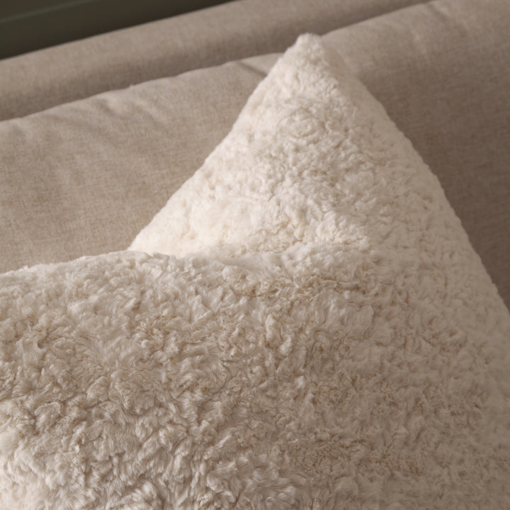 MEGEVE 55X55 CUSHION CASE ECRU