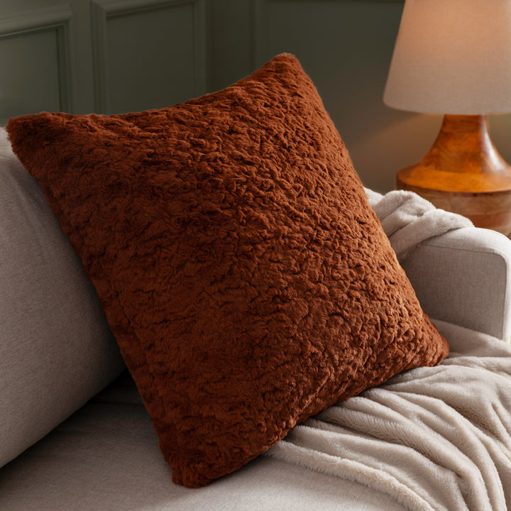 MEGEVE 55X55 CUSHION CASE RUST