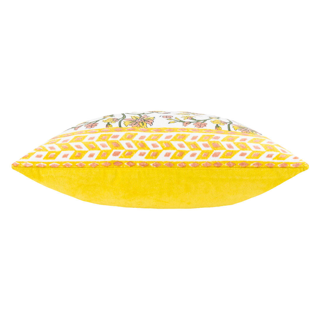 MENTERA 50X50 CUSHION CASE YELLOW/PEACH CRUSH