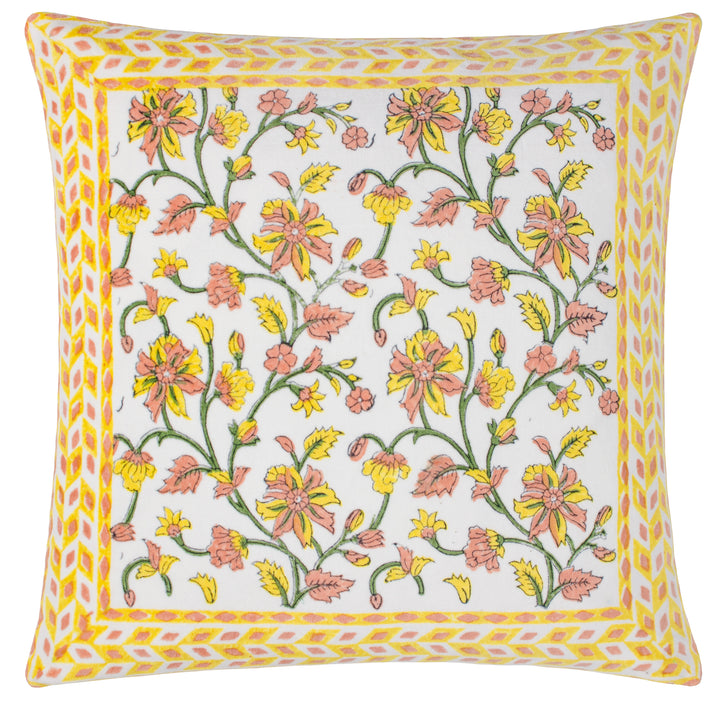 MENTERA 50X50 CUSHION CASE YELLOW/PEACH CRUSH