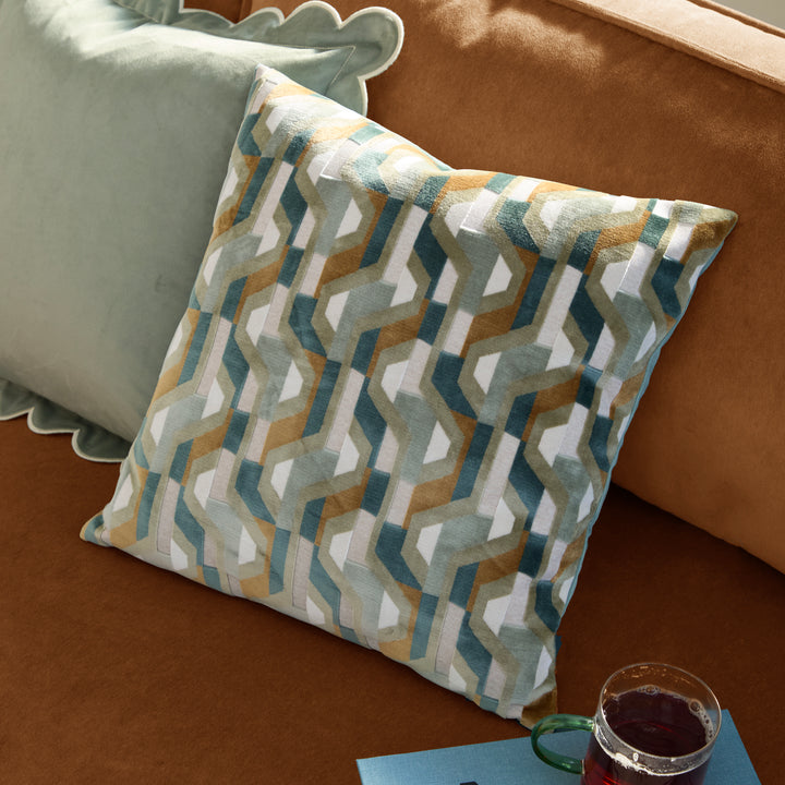 Metro Prism 45x45 Cushion Case Green