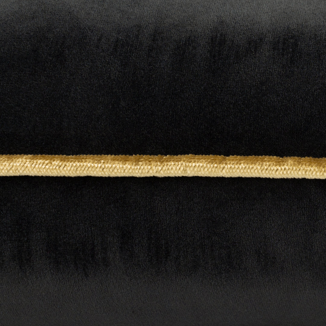 MERIDIAN 45X45 CUSHION CASE BLACK/GOLD