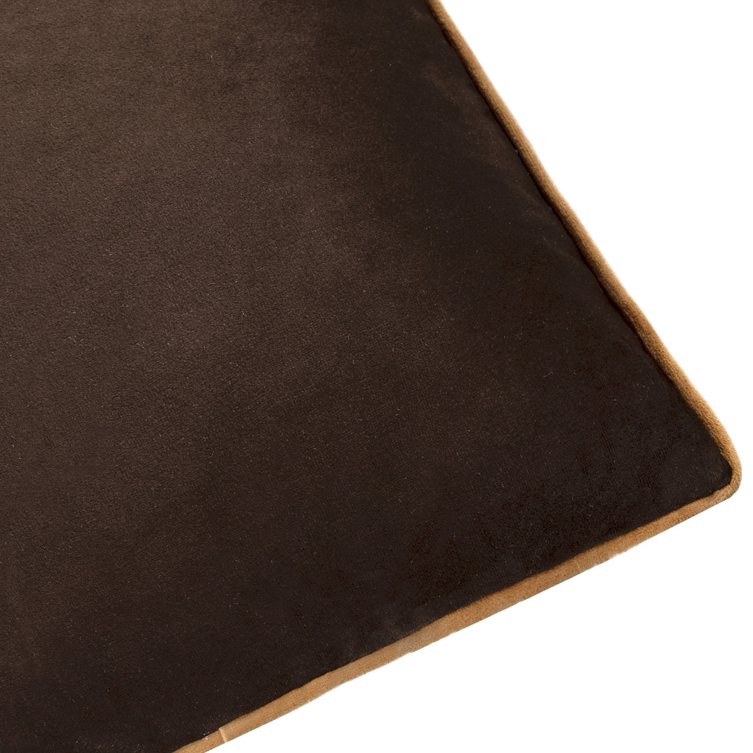 MERIDIAN 45X45 CUSHION CASE CHOCOLATE/CARAMEL