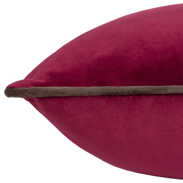 MERIDIAN 45X45 CUSHION CASE CRANBERRY/MOCHA