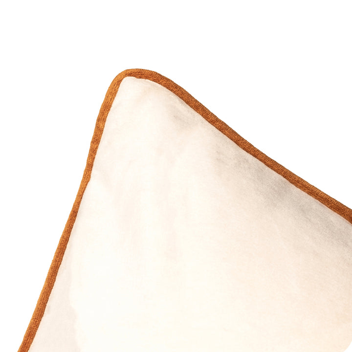 MERIDIAN 45X45 CUSHION CASE ECRU/GINGER