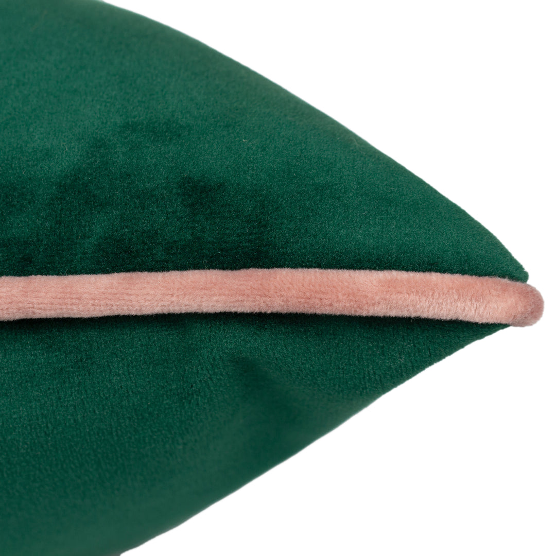 MERIDIAN 45X45 CUSHION CASE EMERALD/BLUSH