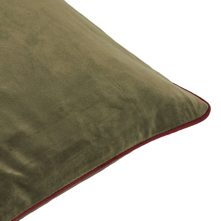 Meridian 45x45 Cushion Case Cushions Fir Green/Dark Red - image 3