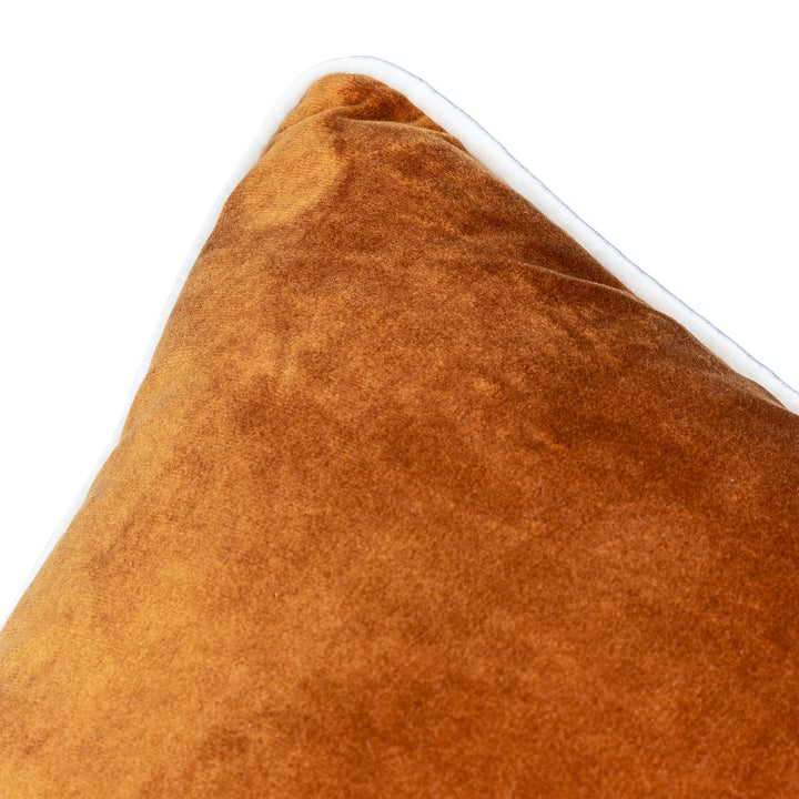 MERIDIAN 45X45 CUSHION CASE GINGER/ECRU