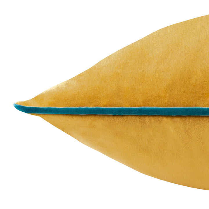 MERIDIAN 45X45 CUSHION CASE OCHRE/TEAL