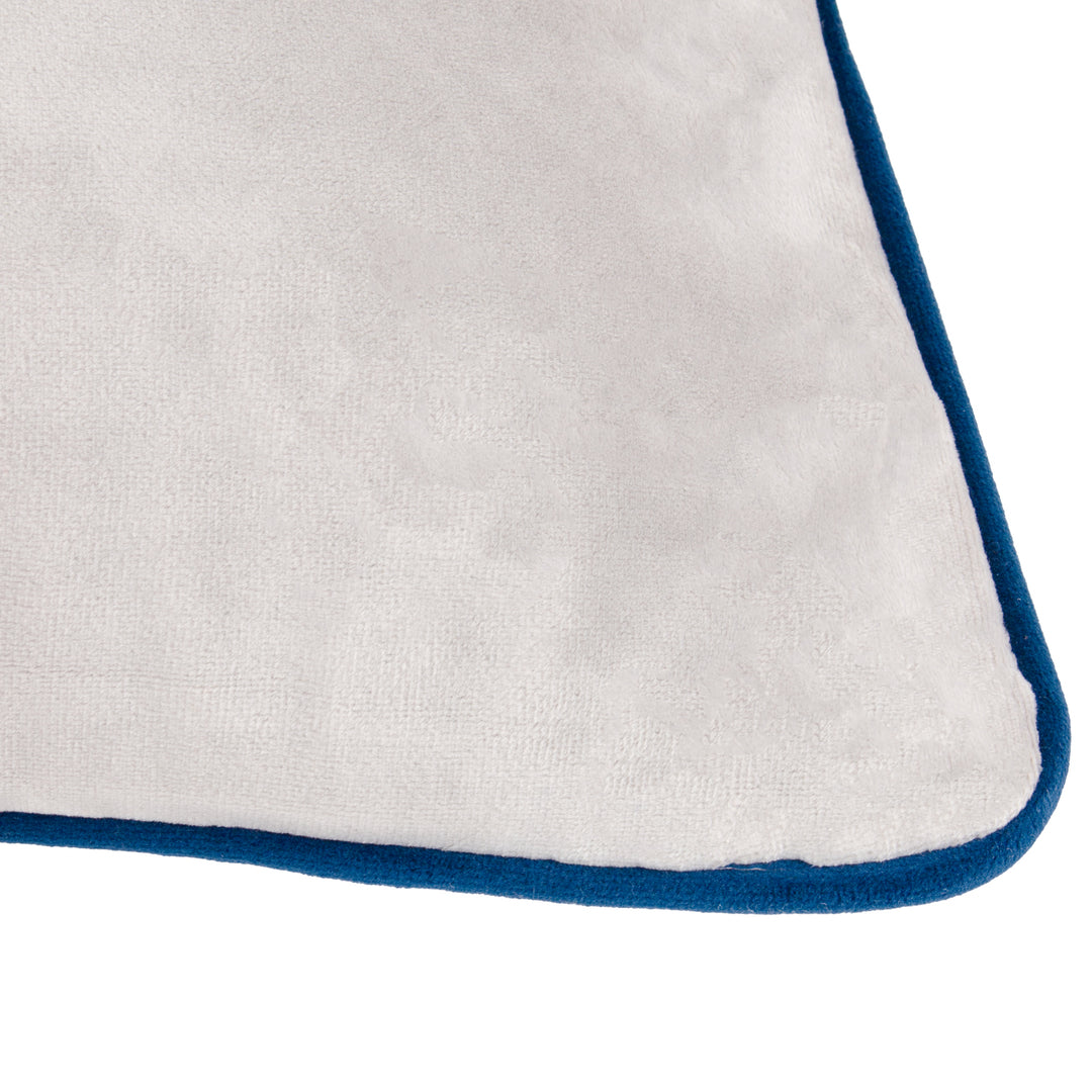 MERIDIAN 45X45 CUSHION CASE SILVER/NAVY
