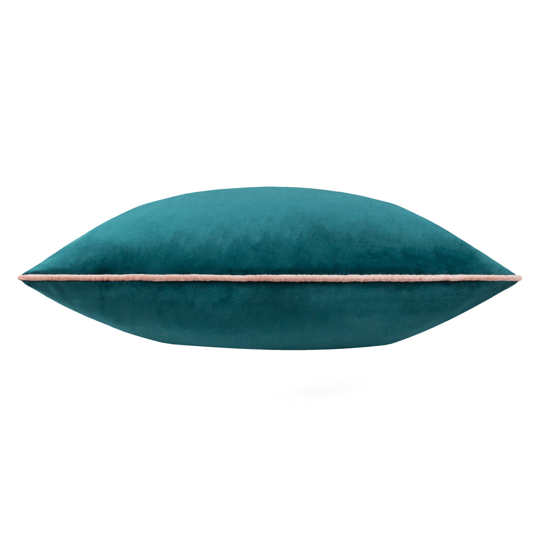MERIDIAN 45X45 CUSHION CASE TEAL/BLUSH