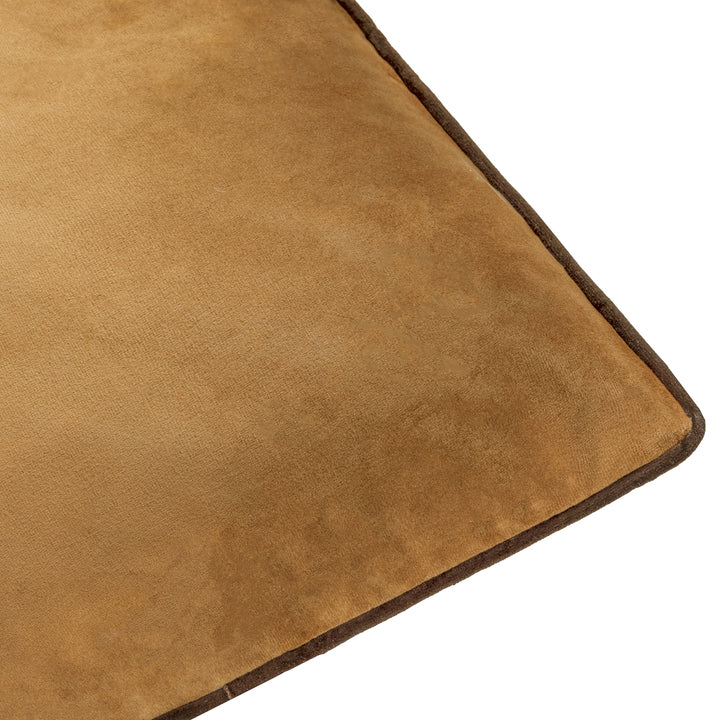 MERIDIAN 55X55 CUSHION CASE CARAMEL/CHOCOLATE