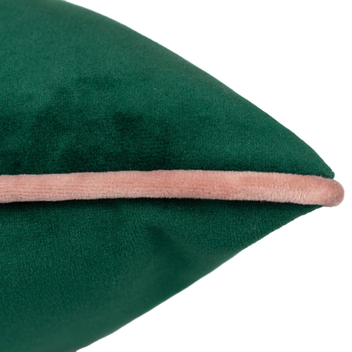 MERIDIAN 55X55 CUSHION CASE EMERALD/BLUSH