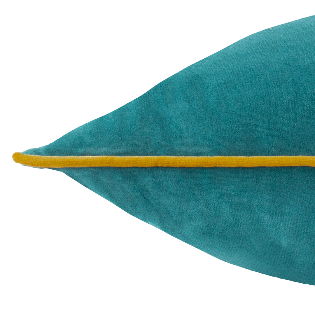 MERIDIAN 55X55 CUSHION CASE TEAL/OCHRE