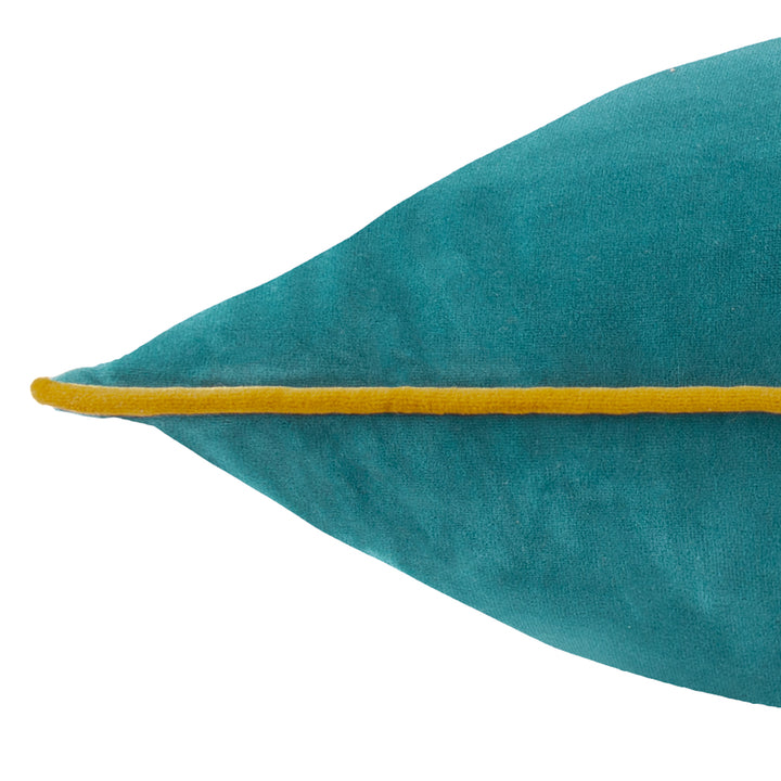 MERIDIAN 55X55 CUSHION CASE TEAL/OCHRE