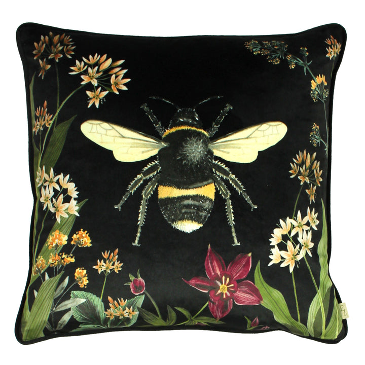 MIDNIGHT GARDEN 43X43 CUSHION COVER BEE