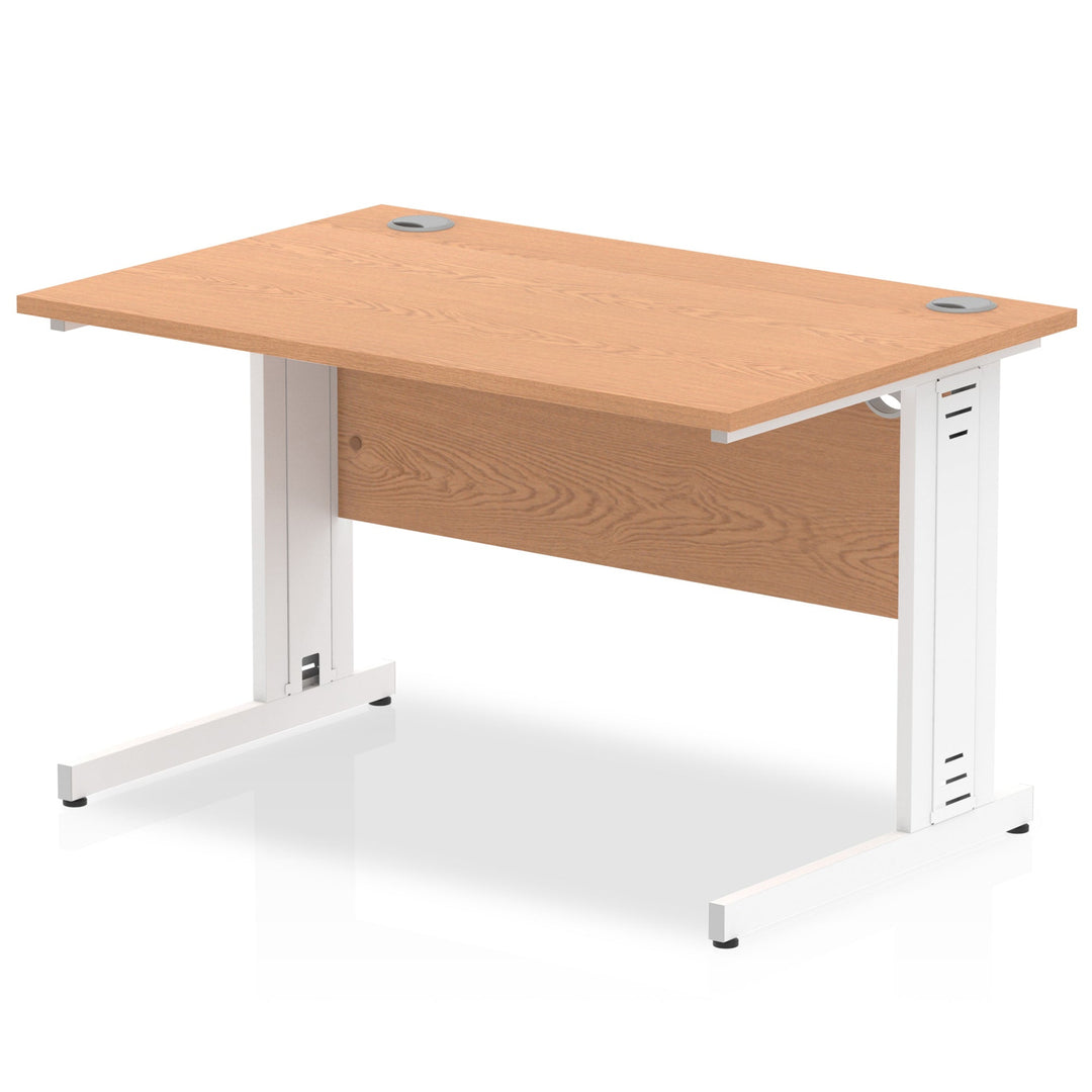 Impulse 1200mm Straight Desk Cable Managed Leg