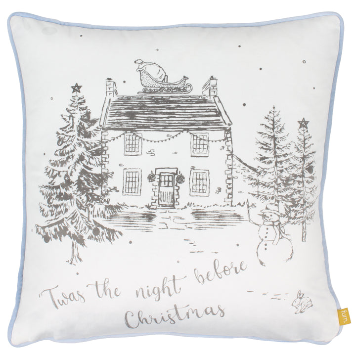 MIDWINTER TOILE 43X43 CUSHION CASE SNOW
