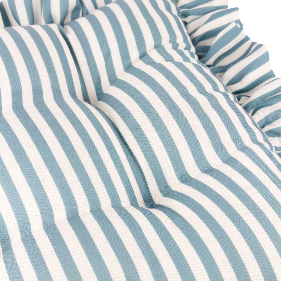 Millie Ruffle 2 Pack 40x40 Seat Pads Blue - image 5