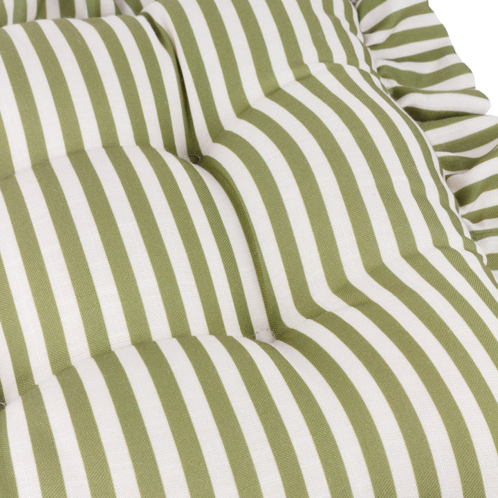 Millie Ruffle 2 Pack 40x40 Seat Pads Green - image 5