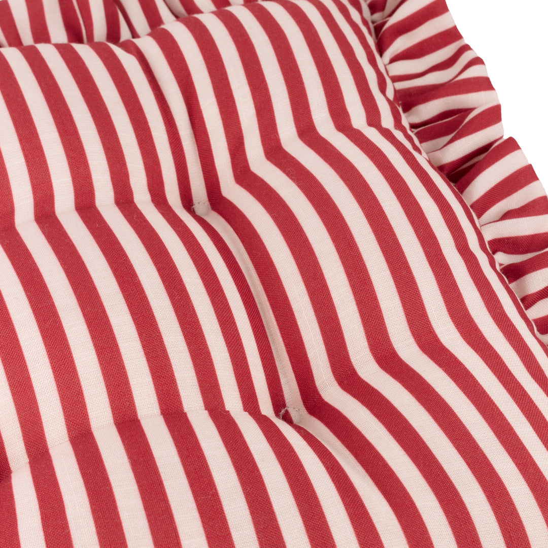 Millie Ruffle 2 Pack 40x40 Seat Pads Red - image 5