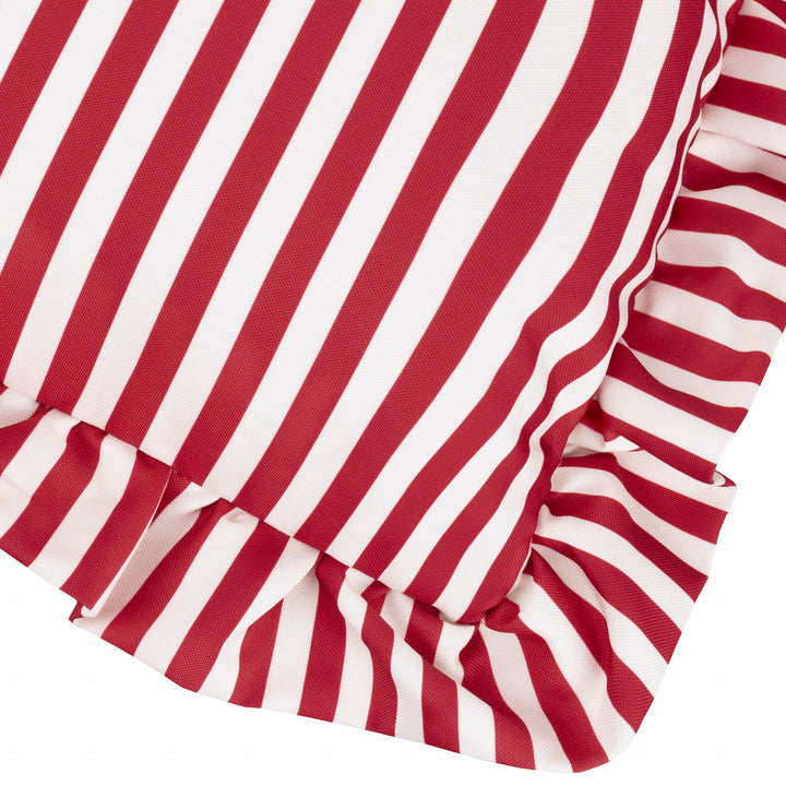 Millie Ruffle 50x50 Outdoor Cushion Case Candy Red - image 4