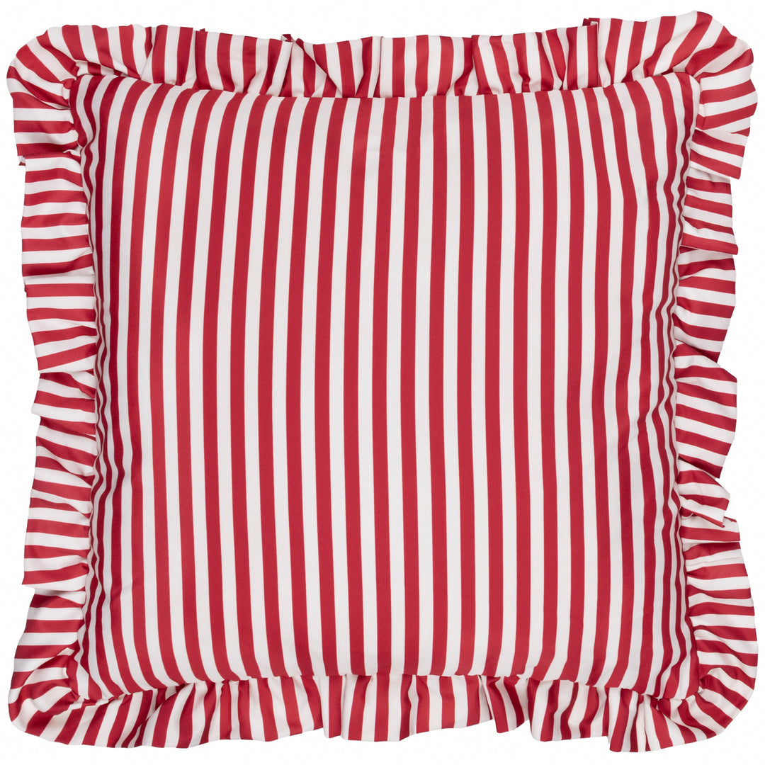 Millie Ruffle 50x50 Outdoor Cushion Case Candy Red - image 2