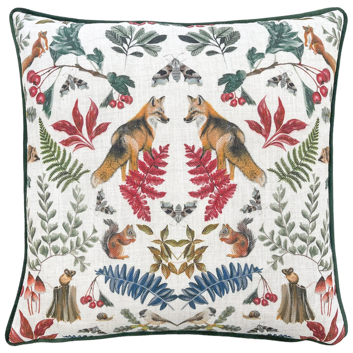 MIRRORED FOX 43X43 CUSHION CASE BOTTLE