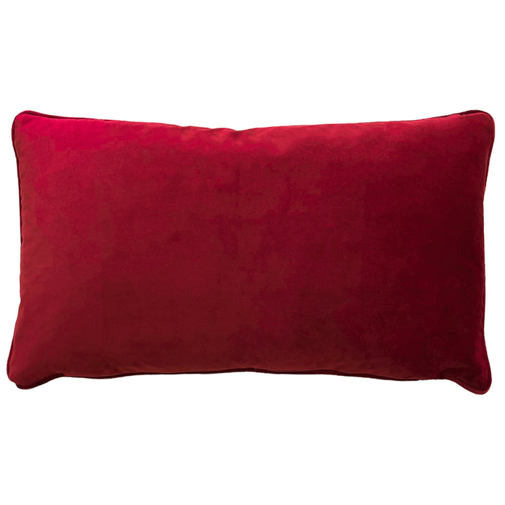 MIRRORED HARE 30X50 CUSHION CASE BURGUNDY