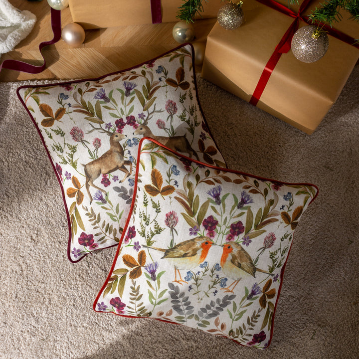 MIRRORED ROBIN 43X43 CUSHION CASE SUNSET