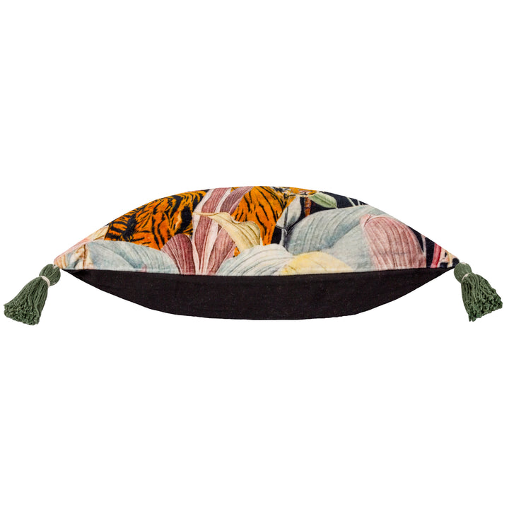 MIDNIGHT JUNGLE 50X50 CUSHION CASE NOIR