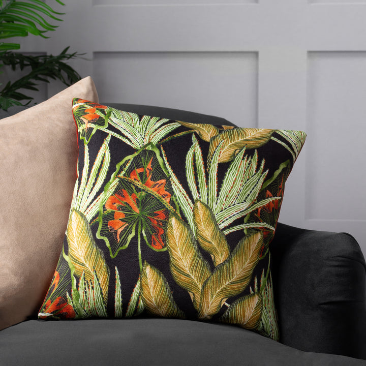 MOGORI ABSTRACT LEAVES 43X43 CUSHION CASE SUNSET