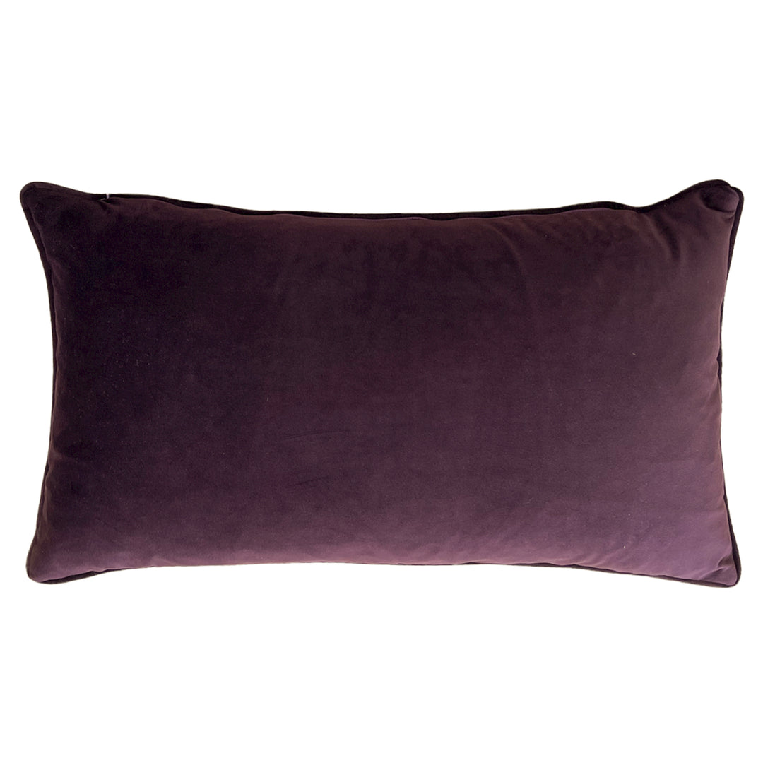 MOGORI LEAFAGE 30X50 CUSHION CASE AUBERGINE