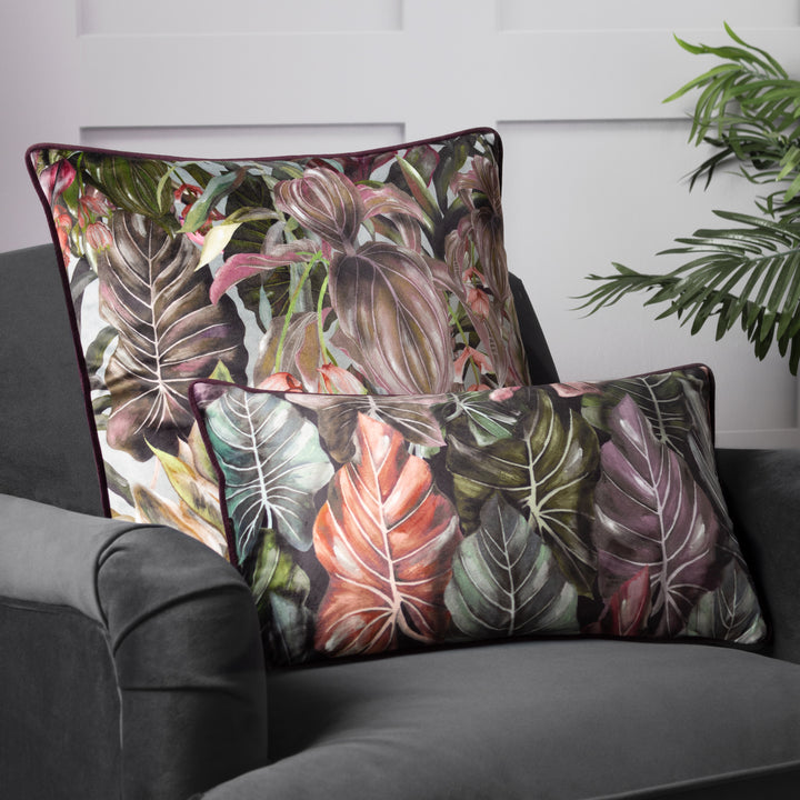 MOGORI WILD MEDINILLA 50X50 CUSHION CASE AUBERGINE